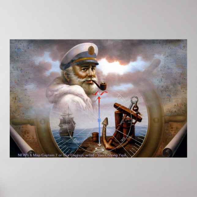 Affiches NEWS & Map Capitaine 7 ou Capitaine de mer (Devant)