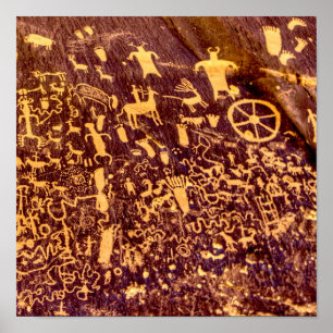 Affiches Newspaper Rock American Indian Utah