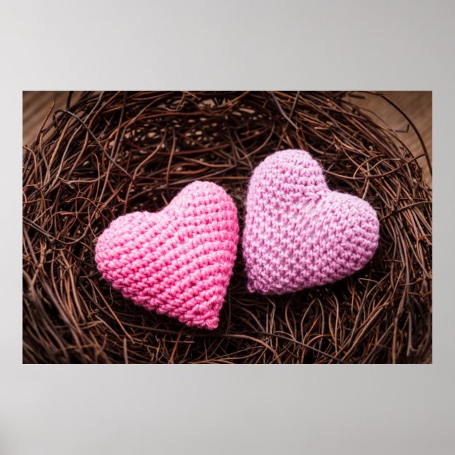 Affiches Nez avec les coeurs (Devant)