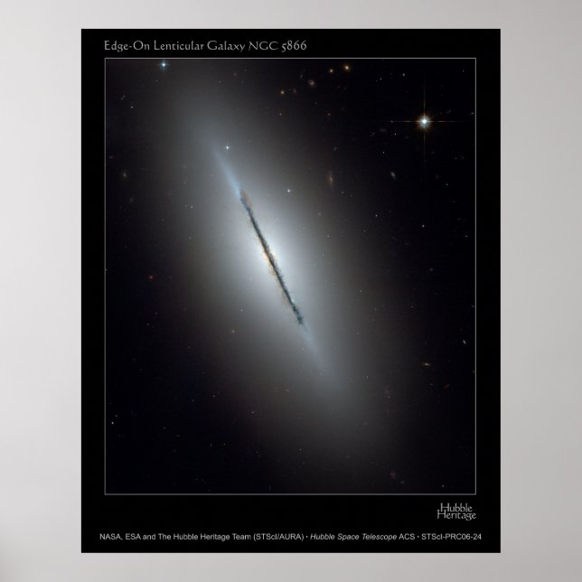 Affiches NGC5866-Edge-OnLenticulaireGalaxy-20 (Devant)