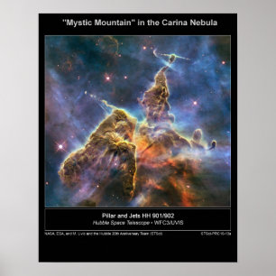 Affiches NGC-3372 "Montagne mystique"