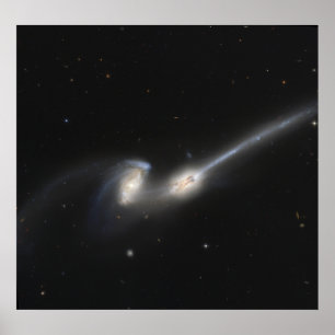 Affiches NGC 4676, également connu sous le nom de Mice Gala