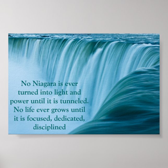 Affiches Niagara Falls Dédié et Discipliné (Devant)