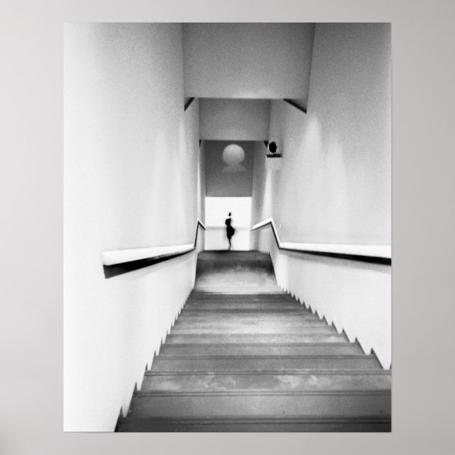 Affiches Nice France, Escalier Musée d'Art Moderne (Devant)