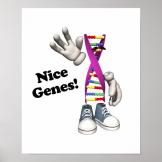 Affiches Nice Genes ADN drôle