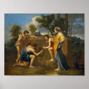 Affiches Nicolas Poussin - et dans l'amour-propre d'Arcadie