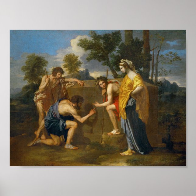 Affiches Nicolas Poussin - Et in Arcadia ego (Devant)