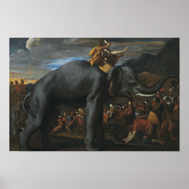 Affiches Nicolas Poussin - Hannibal traversant les Alpes (Devant)
