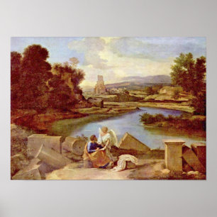 Affiches Nicolas Poussin - Paysage avec St Matthew
