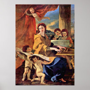 Affiches Nicolas Poussin - St Cecilia