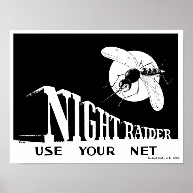 Affiches Night Raider — Malaria 2ÈME GUERRE MONDIALE (Devant)