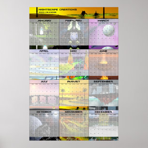 Affiches Nightscape Creations 2003 Wall Calendar v1