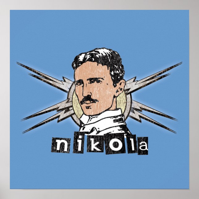 Affiches Nikola Tesla (Devant)