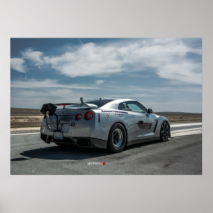 Affiches Nissan GT-R le plus rapide au monde 1700whp