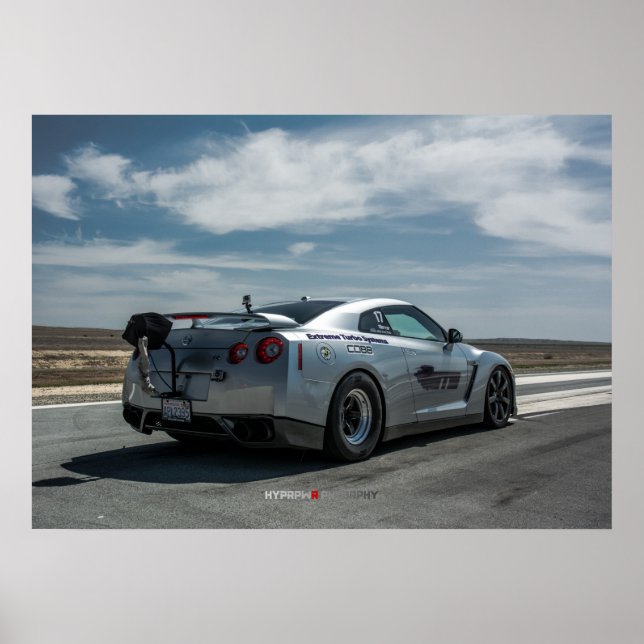 Affiches Nissan GT-R le plus rapide au monde 1700whp (Devant)