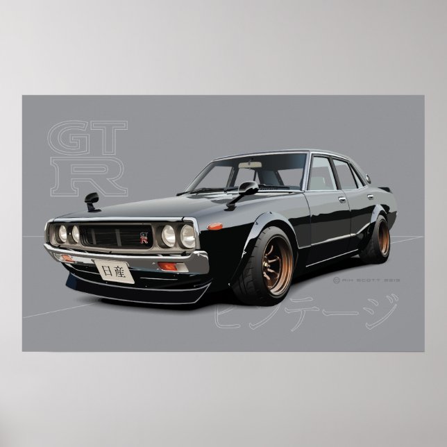 Affiches Nissan Skyline 2000GT-R (Devant)