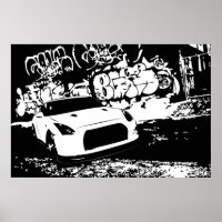 Nissan Skyline GTR with Graffiti Backdrop