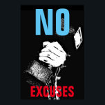 Affiches No Excuses Bodybuilding Fitness Pop Art<br><div class="desc">A dream doesn't become reality through magic; it takes sweat,  determination and hard work - Motivational art posters and prints</div>
