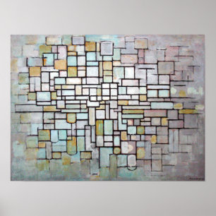 Affiches No. II de composition en Piet Mondrian