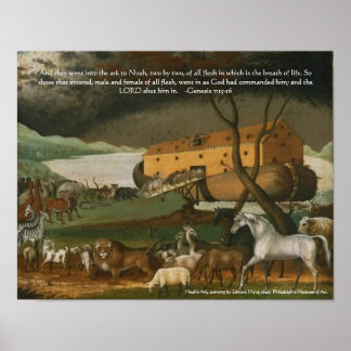 Affiches Noah's Ark Bible Scripture Standard Artwork Imprim
