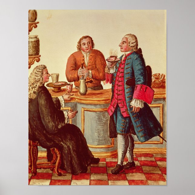 Affiches Noblemen vénitien dans un café (Devant)