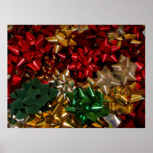 Affiches Noël Bows colorés Festive vacances