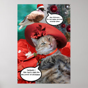AFFICHES NOËL CÉLÉBRATIONS DE LA PRINCESSE TATUS CAT