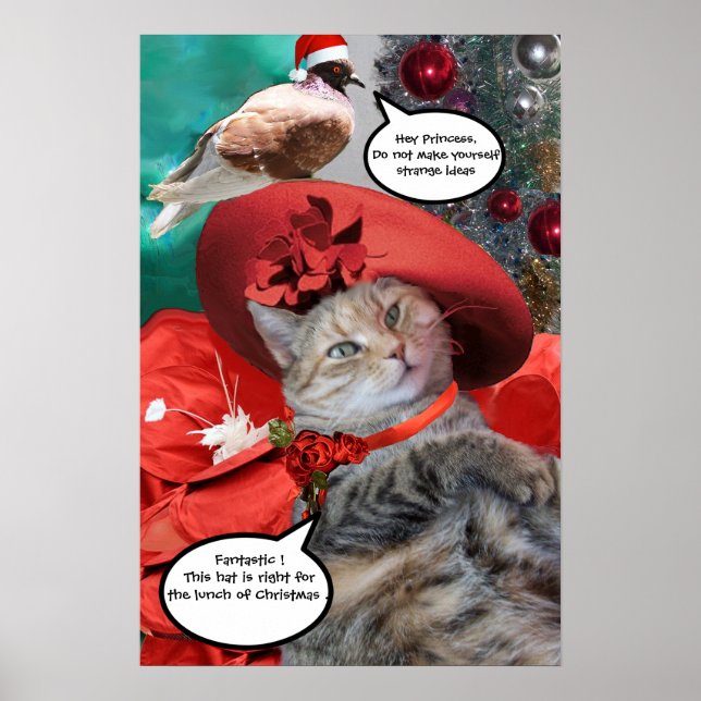 AFFICHES NOËL CÉLÉBRATIONS DE LA PRINCESSE TATUS CAT (Devant)