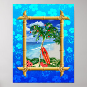 Affiches Noël de plage