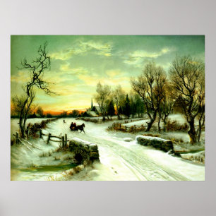 Affiches Noël neigeux