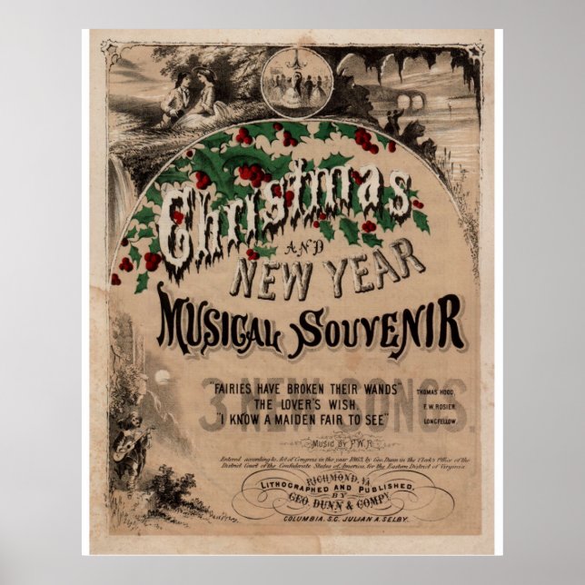 Affiches Noël vintage (Devant)