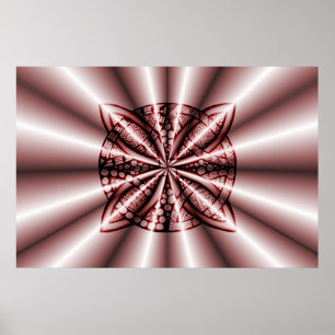 Affiches Noeud celtique Original Rouge unique