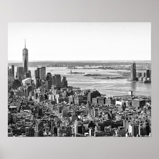 Affiches Noir blanc New York City Skyline (Devant)