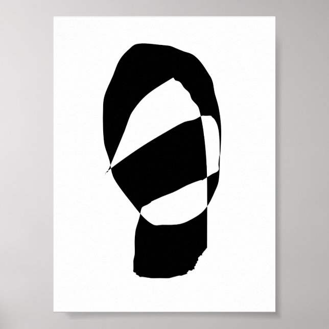 Affiches Noir et blanc minimal (Devant)