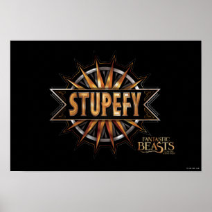 Affiches Noir & Or Stupefy Spell Graphisme