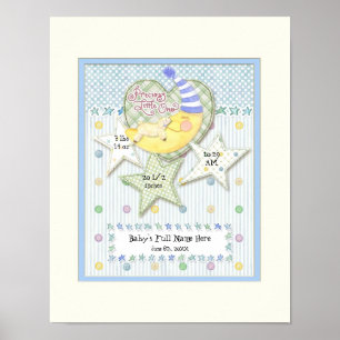 Affiches Nom de bébé personnalisé Pépinière murale Art pour