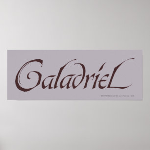Affiches Nom de Galadriel solide