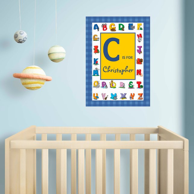 Affiches Nom d'enfant personnalisé / Alphabet (Créateur téléchargé)