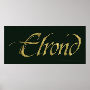 Affiches Nom ELROND™ Texté