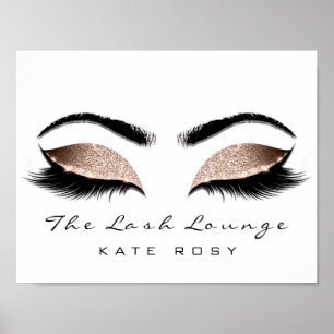 Affiches Nom rose Maquillage Artiste Beauté Studio Lashes