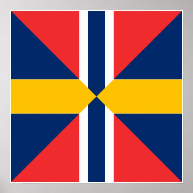 Affiches Norge Sverige Sildesalaten, Norvège (Devant)
