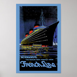 Affiches Normandie at Night