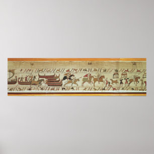 Affiches Normans disembark at Pevensey and the knights