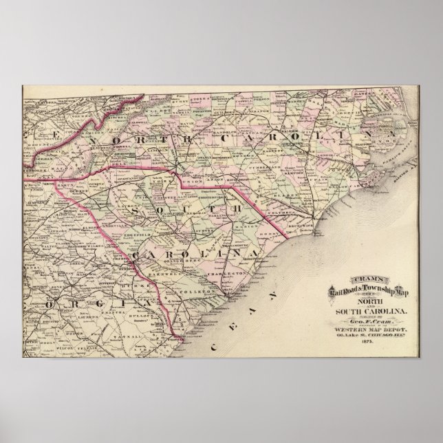 Affiches North and South Carolina 4 (Devant)