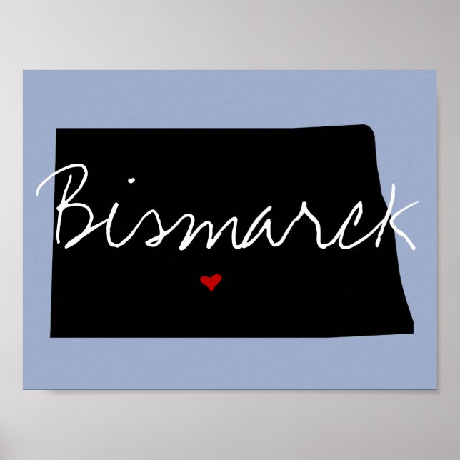 Affiches North Dakota Town (Devant)