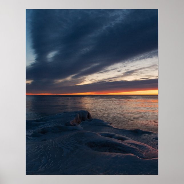 Affiches North Point Sunrise Milwaukee, Wisconsin (Devant)