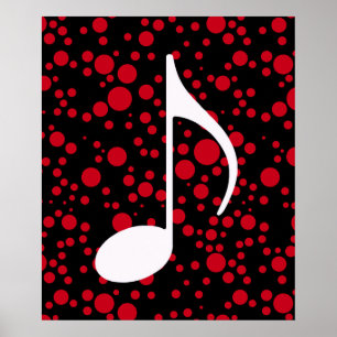 Affiches note de musique & points