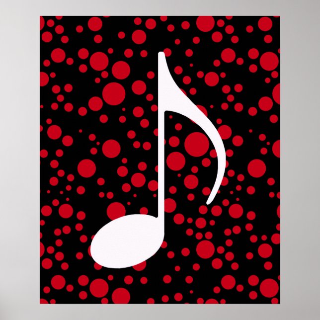 Affiches note de musique & points (Devant)