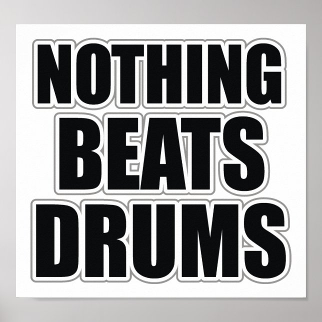 Affiches Nothing Beats Drums (Devant)