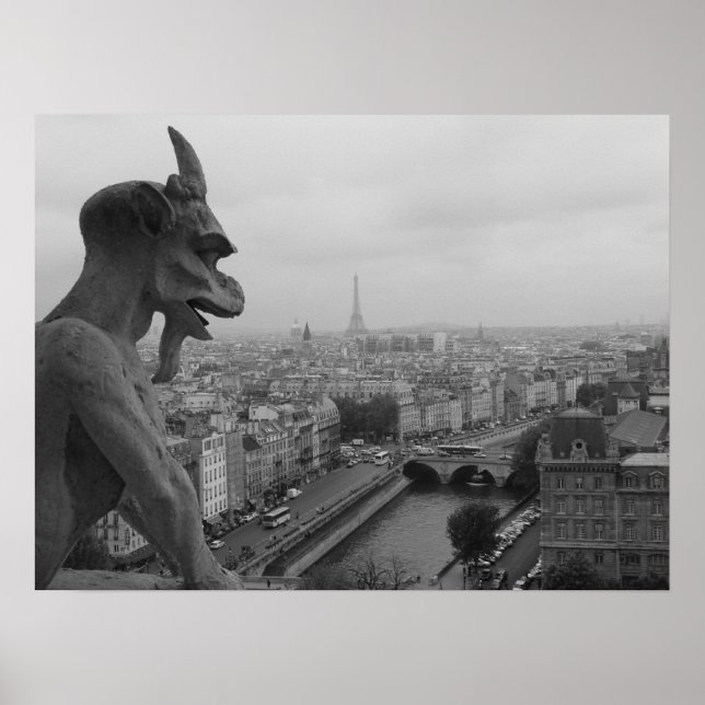 Affiches Notre Dame Gargoyle (Devant)
